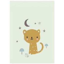 Petit Monkey - Poster Leopard pastel mint 42 x 29.7 cm