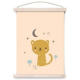 Petit Monkey - Poster Leopard pastel peach 42 x 29,7 cm