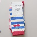 Rockahula Kids 2 pary skarpetek dla dziewczynki Cherry Stripe roz 17-19 cm