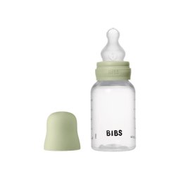 BIBS BUTELKA PLASTIC PP ze smoczkiem antykolkowym z silikonu medycznego, pojemność 150 ml, SAGE