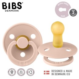 BIBS COLOUR 1 PACK BLUSH M Smoczek Uspokajający kauczuk Hevea