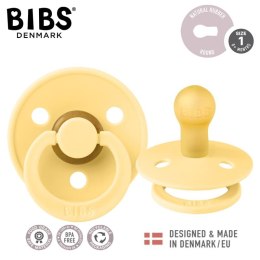 BIBS COLOUR PALE BUTTER S Smoczek Uspokajający kauczuk Hevea