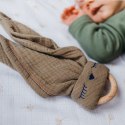 Hi Little One - Przytulanka dou dou z gryzakiem SLEEPY BUNNY z organicznej BIO bawełny Navy