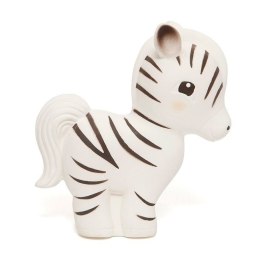 Petit Monkey - Zebra Zippy gryzak z grzechotką 100% hevea