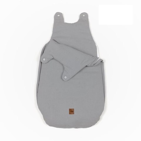 Hi Little One śpiworek dla Noworodka muślin TOG 3,0 ONE BAG Grey roz S