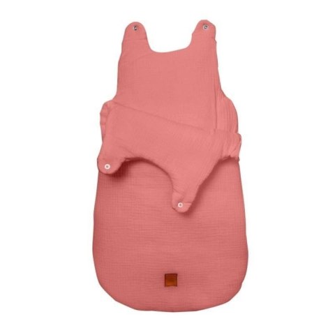 Hi Little One śpiworek dla Noworodka muślin TOG 3,0 ONE BAG Salmon roz S