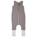 Hi Little One śpiworek dwustronny z nogawkami TOG 1,5 BIO muślin SLIM BAG GREY/MINT roz S