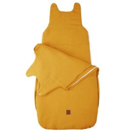 Hi Little One śpiworek dla Niemowlaka muślin TOG 3,0 ONE BAG Mustard roz M