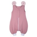 Hi Little One śpiworek do spania z nogawkami dla Niemowlaka TOG 1,0 BIO muślin MOUSE Baby Pink/Blush roz M