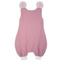 Hi Little One śpiworek do spania z nogawkami dla Niemowlaka TOG 1,0 BIO muślin MOUSE Baby Pink/Blush roz M