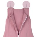 Hi Little One śpiworek do spania z nogawkami dla Niemowlaka TOG 1,0 BIO muślin MOUSE Baby Pink/Blush roz S