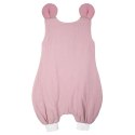 Hi Little One śpiworek do spania z nogawkami dla Niemowlaka TOG 1,0 BIO muślin MOUSE Blush/Baby Pink roz M