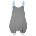 Hi Little One śpiworek do spania z nogawkami dla Niemowlaka TOG 1,0 BIO muślin SLEEPY BUNNY Gray/Baby Blue roz M