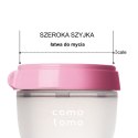 COMOTOMO - 2 antykolkowe butelki silikonowe MOM'S BREAST 250 ml Pink BABY