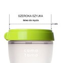 COMOTOMO - antykolkowa butelka silikonowa MOM'S BREAST 250 ml Green BABY