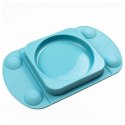 EasyTots silikonowy talerzyk z przyssawką i matą i lunchbox EasyMat Mini Max 2in1 TEAL