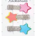 Rockahula Kids spinki do włosów dla dziewczynki 3 szt. Colour Pop Star