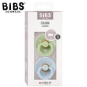 BIBS COLOUR 2-PACK BABY BLUE & PISTACHIO S Smoczek Uspokajający kauczuk Hevea