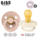 BIBS COLOUR 2-PACK BLUSH & IVORY L Smoczek Uspokajający kauczuk Hevea