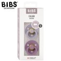 BIBS COLOUR 2-PACK FOSSIL GREY & MAUVE S Smoczek Uspokajający kauczuk Hevea