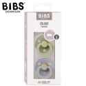 BIBS COLOUR 2-PACK SAGE & CLOUD M Smoczek uspokajający kauczuk Hevea