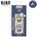 BIBS COLOUR 2-PACK SAGE NIGHT & CLOUD NIGHT 1 (M) Smoczek Uspokajający kauczuk Hevea