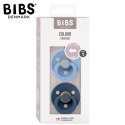 BIBS COLOUR 2-PACK SKY BLUE & STEEL BLUE S Smoczek uspokajający kauczuk Hevea