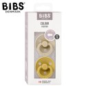 BIBS COLOUR 2-PACK VANILLA & MUSTARD S Smoczek Uspokajający kauczuk Hevea