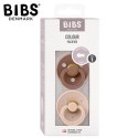 BIBS COLOUR 2-PACK WOODCHUCK & BLUSH S Smoczek Uspokajający kauczuk Hevea