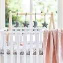 Jollein zabawki interaktywne do stojaka BABYGYM 4 el Księżyc Moon Ash Green